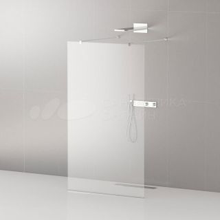 Душевая перегородка Cezares Liberta-L-2-120-120-C-Cr профиль хром, стекло прозрачное