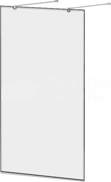 Душевая перегородка Cezares Liberta-L-2-120-120-C-Cr профиль хром, стекло прозрачное