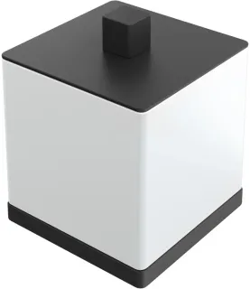 Контейнер для ватных дисков Boheme Qubic 10964-B чёрный матовый