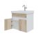 Подвесная тумба под раковину Санта Мира 700477 60 см дуб австрийский/белый