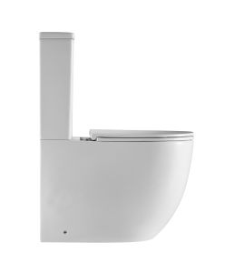 Унитаз-компакт D&K Matrix DT1397016 безободковый белый