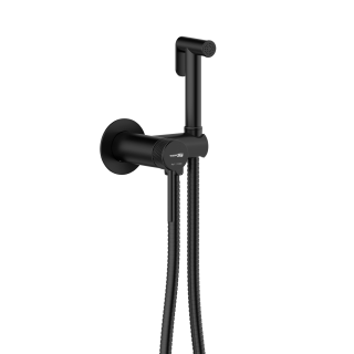 Гигиенический душ со смесителем WasserKRAFT Muritz 9838MB чёрный матовый