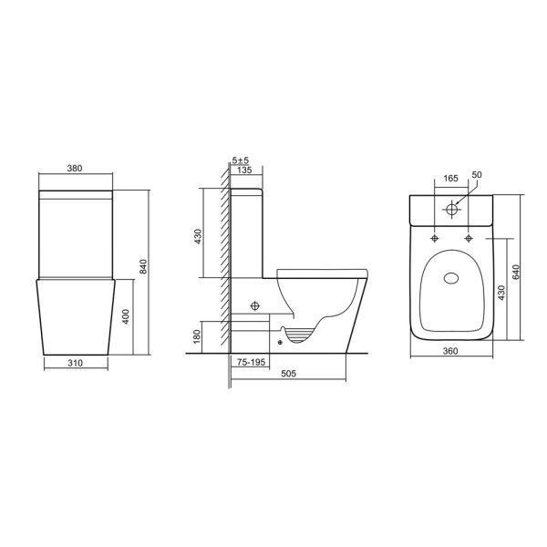 Унитаз напольный Triton-Pro Tornado Corso TR-CO-3006 Щ0000060856 белый