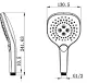 Душевая лейка Wonzon & Woghand WW-981358-MB чёрный матовый
