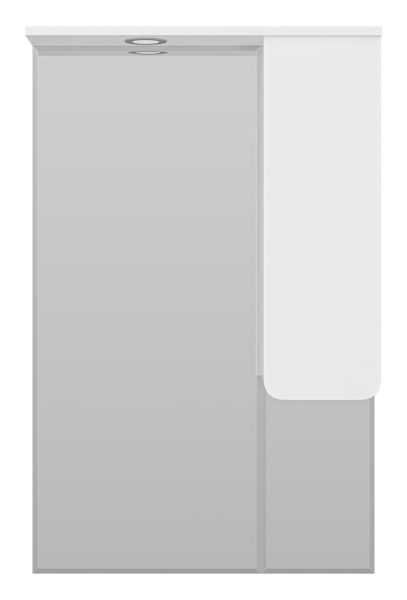 Зеркальный шкаф с подсветкой Misty Чегет 65см правый белый