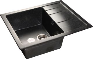 Мойка кухонная GranFest Чёрная Quadro Q-650 L чер