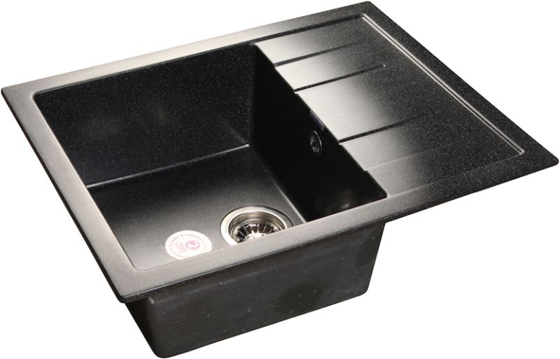 Мойка кухонная GranFest Чёрная Quadro Q-650 L чер Мойка кухонная GranFest Чёрная Quadro Q-650 L чер