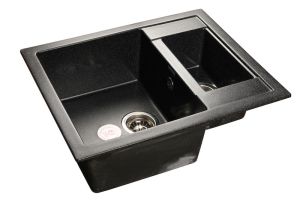 Мойка кухонная GranFest Чёрнаяя Quadro Q-610 K чер