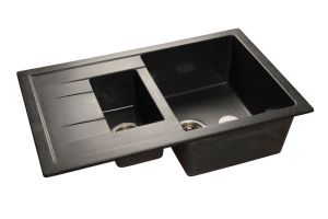 Мойка кухонная GranFest Чёрная Quadro Q-775 KL чер