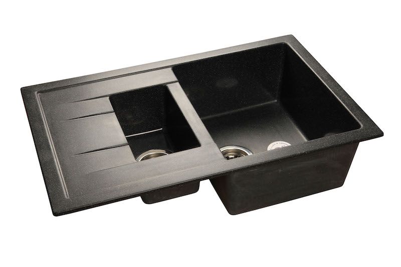 Мойка кухонная GranFest Чёрная Quadro Q-775 KL чер