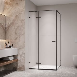 Душевой уголок RGW SV-030B 353203000-14 100x100 см профиль чёрный стекло прозрачное