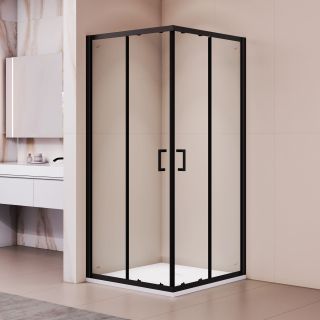Душевой уголок RGW PA-030B 3508103077-14 70x70 см профиль чёрный стекло прозрачное