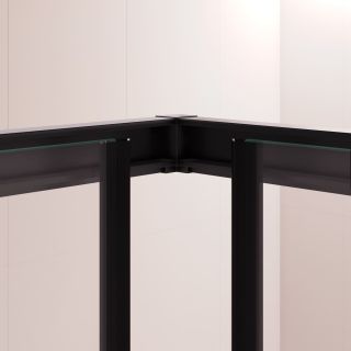 Душевой уголок RGW PA-030B 3508103077-14 70x70 см профиль чёрный стекло прозрачное