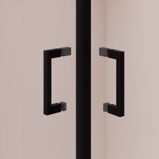 Душевой уголок RGW PA-030B 3508103077-14 70x70 см профиль чёрный стекло прозрачное