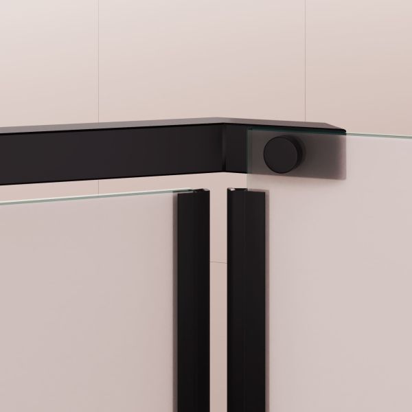 Душевой уголок RGW PA-081B 35088100-24 100x100 см профиль чёрный стекло матовое-сатинат