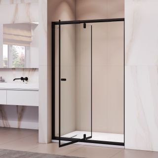 Душевая дверь RGW PA-02B NEW 41080212-14 120 см профиль чёрный стекло прозрачное