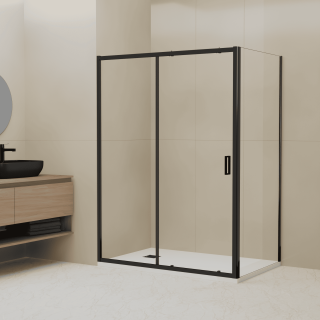 Душевой уголок RGW CL-48B CL-14B + Z-050-1B  32094891-014 110x90 см профиль чёрный стекло прозрачное