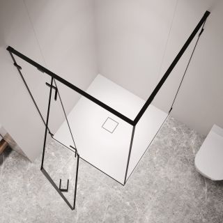 Душевой уголок RGW SV-030B 353203000-14 100x100 см профиль чёрный стекло прозрачное