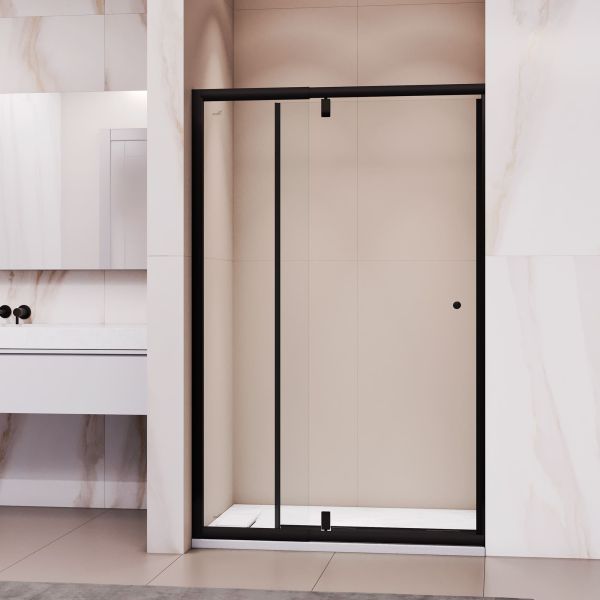 Душевая дверь RGW PA-02B NEW 41080200-14 100 см профиль чёрный стекло прозрачное