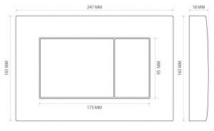 Инсталляция для унитаза Berges ATOM 410 кнопка soft touch чёрный 040332