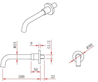 Душевой комплект Berges Ventas 3O чёрный матовый 073010