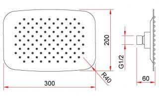 Душевой комплект Berges Ventas 3O хром 073009