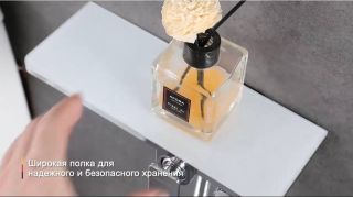 Гигиенический душ Gappo G7295-10 с полочкой и бумагодержателем хром