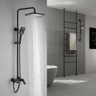 Душевая стойка Shevanik S9136H чёрный Душевая стойка Shevanik S9136H чёрный
