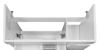 Тумба с раковиной Azario Kantri CS00097253 80 см белый глянец