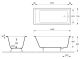 Ванна чугунная Vinsent Veron Square VSQ1707045H 140x70см с отверстиями для ручек