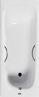 Ванна чугунная Vinsent Veron Concept VCO1657042H/VH0015CH с дугообразными ручками хром 165х70 см