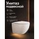 Инсталляция с унитазом Orange CI07-150W+APB155 кнопка смыва оружейная сталь