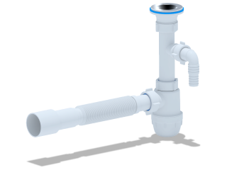 Cифон для раковины 10555007 под стиральную машину