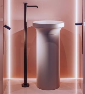 Раковина отдельностоящая Gessi Origini Total Look 66603.507 45x90 см пудровый розовый