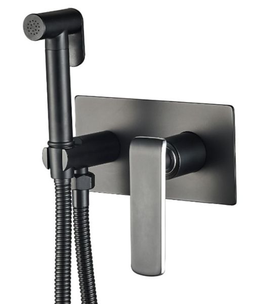 Гигиенический душ со смесителем Haiba HB55548-7 чёрный