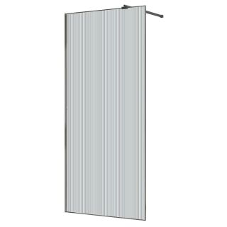 Душевая перегородка Azario Walk-in AZ-271-100-MGR-CRF 100 см профиль графит матовый золото стекло рифлёное