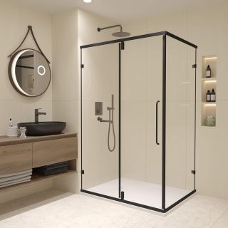 Душевой уголок RGW CL-046B 350904697-14 90x70 см профиль чёрный стекло прозрачное