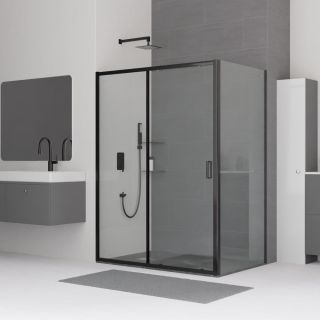 Душевой уголок RGW CL-48B (CL-14B + Z-050-1B) 32094896-014 160x90см чёрный