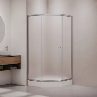 Душевой уголок RGW CL-80 81088099-21 90x90 см профиль хром стекло матовое-сатинат