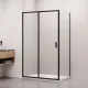 Душевой уголок RGW CL-145B 380914590-14 100x90 см профиль чёрный стекло прозрачное