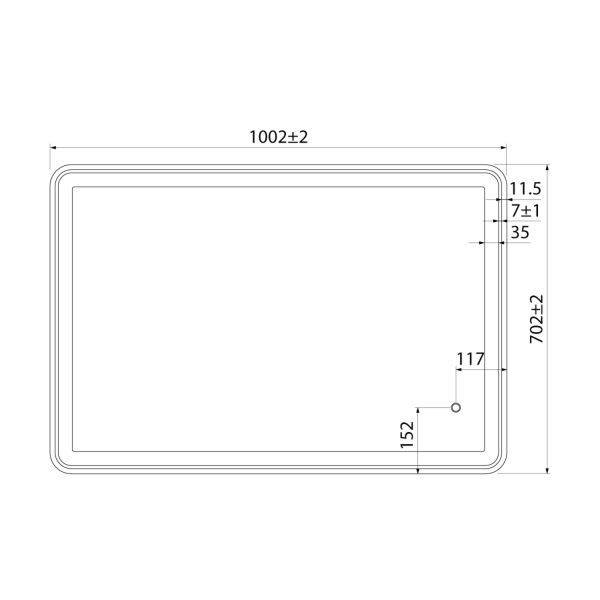 Зеркало IDDIS Cloud с LED-подсветкой 100см CLO1000i98