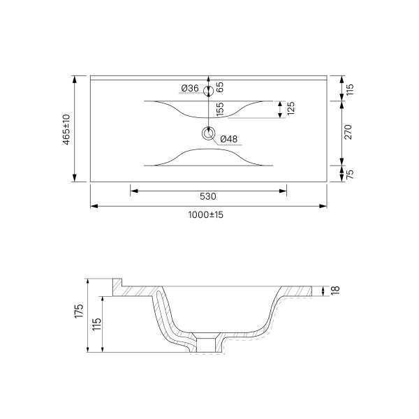 Тумба с раковиной IDDIS Cloud подвесная 100см белый CLO10W1i95K