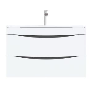 Тумба с раковиной IDDIS Cloud подвесная 80см белый CLO80W0i95K