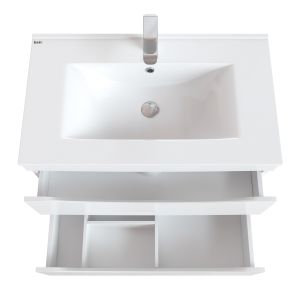 Тумба с раковиной IDDIS Cloud подвесная 80см белый CLO80W0i95K