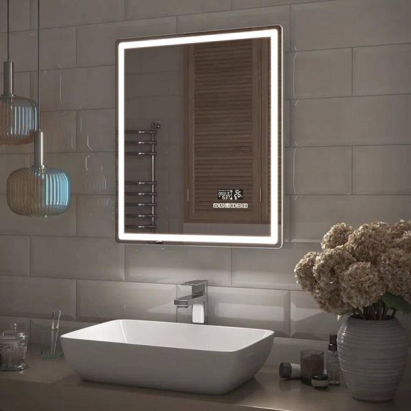 Зеркало с подсветкой Vigo Geometry Media voice 044 60 см