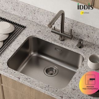 Кухонная мойка IDDIS Мейт (Mate) MAT53GMi77 53 см графит матовый