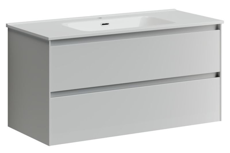 Подвесная тумба под раковину Sancos Cento CN100W 100см белый глянец Подвесная тумба под раковину Sancos Cento CN100W 100см белый глянец