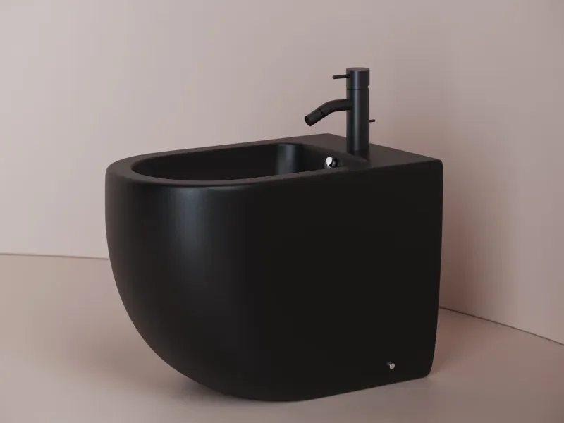 Биде напольное Ceramica Nova Metropol CN4005MB чёрный матовый