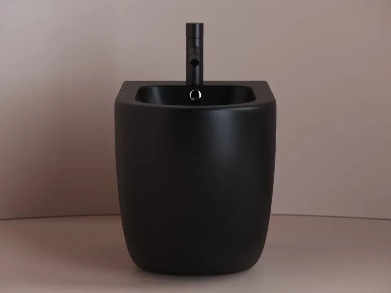 Биде напольное Ceramica Nova Metropol CN4005MB чёрный матовый