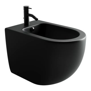 Биде напольное Ceramica Nova Metropol CN4005MB чёрный матовый Биде напольное Ceramica Nova Metropol CN4005MB чёрный матовый